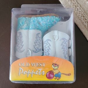 NWT Old West Poppets Sparkly Baby Boots